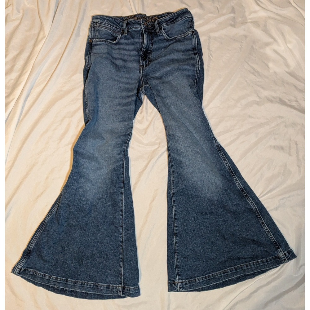 Vintage Wrangler Women's Retro Western Flare Denim Jeans Size 29x30